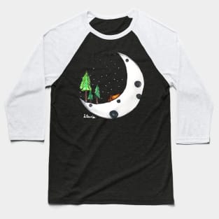 Camping by Moonlight Baseball T-Shirt